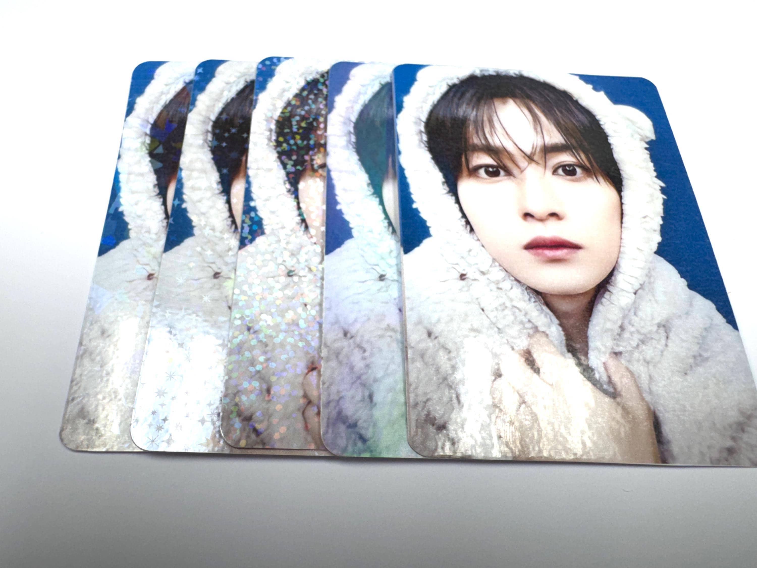 Stray Kids Teddy Bear Hoodies OT8 Lomo Photocard Set 9 Pieces