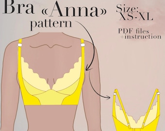 Lace Bralette Sewing Pattern | XS-XL Lingerie PDF