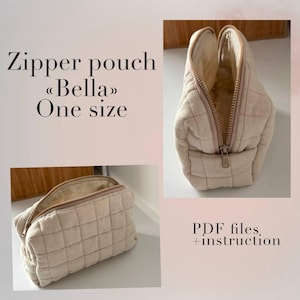 Project Bag PDF Patter | Zipper Pouch for Cross Stitch or Knitting | Easy Sewing Tutorial | Instant Download |  Sewing Pattern
