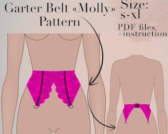Leg Garter Belt Sewing Tutorial: Custom Size PDF Pattern - Etsy Australia