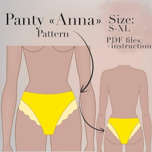 High Waist Panty Sewing Pattern | Lingerie Brief (PDF Pattern)