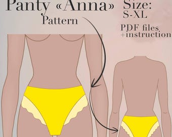 High Waist Panty Sewing Pattern | Lingerie Brief (PDF Pattern)