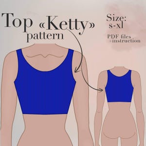 Top Sewing Pattern | Detailed Instruction | Easy Digital Pdf | Lingerie Sewing Pattern | Pdf Diy Top | Beginner Pattern Sewing | Size S-Xl