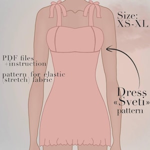 Dress Sewing Pattern | Pattern for Women | Casual Sewing Pattern | PDF Download |Summer Dress Sewing Pattern | Beginner Friendly pattern pdf