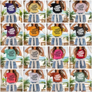 50+ Comfort Colors 1717 T-Shirt Mockup Bundle | Oversized Tee Mockups | Boho Aesthetic Comfort Colors Shirt Mockups | POD Mockup Bundle