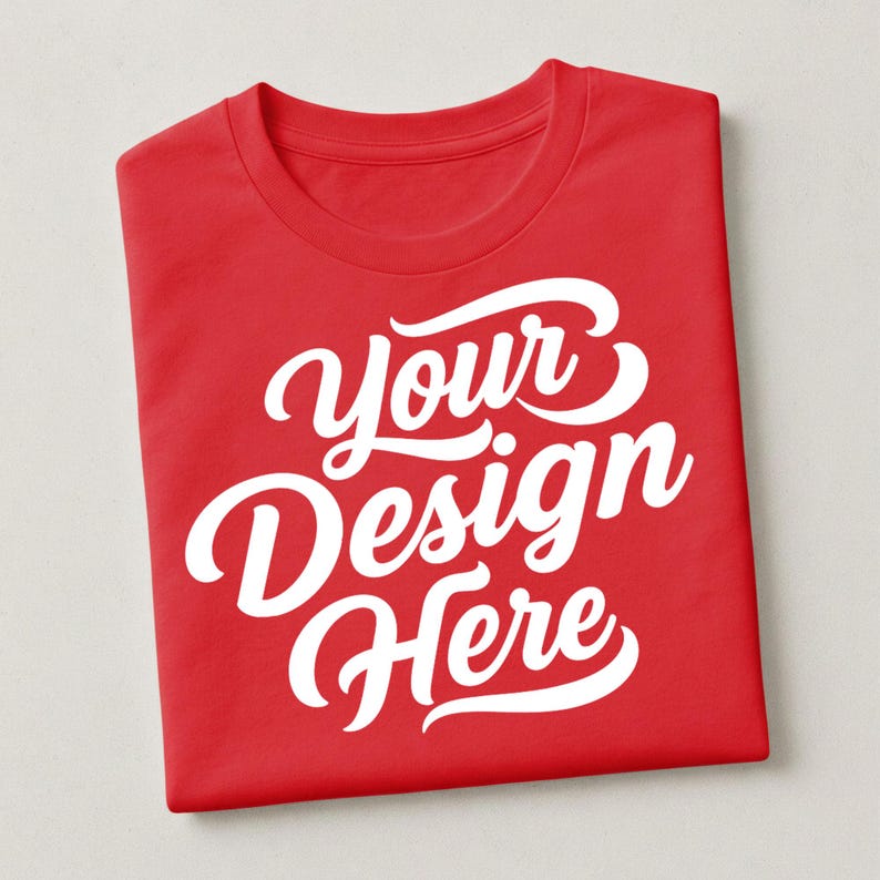 Gildan 64000 Mockup Bundle: 50+ Boho Folded Shirt Flatlays (Digital Download)