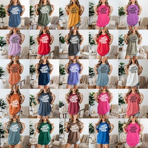 Comfort Colors 1717 T-Shirt Mockup Bundle: 40+ Colors, Oversized Tee