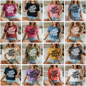 Comfort Colors 1717 Mockup Bundle, 1717 Mockup Bundle, Comfort Color Bundle, c1717 Mockup, c1717 Mockup Bundle, Real Model Mockup, c1717