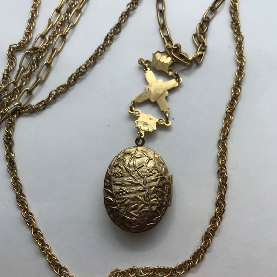 Vintage locket Necklace ,Victorian inspired locke… - image 4