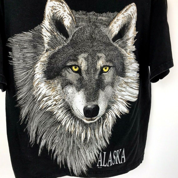 Vintage wolf t-shirt alaska - Gem