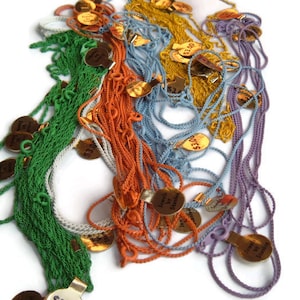 Vintage Stanlee Necklace: Colorful Chain, New Old Stock, 15&quot;