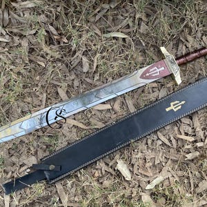 Percy Jackson und das Olympioniken Schwert, Riptide Anaklusmos Schwert mit Scheide, Bestes Geburtstagsgeschenk für Mann, Freund, Cosplay Geschenk für Ihn