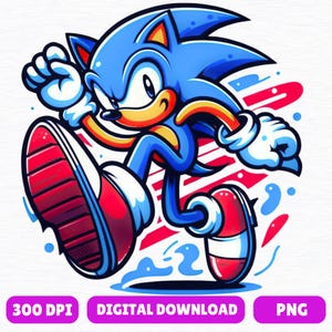 Watercolor Gaming Clipart: PNG Sublimation Design (Digital File)