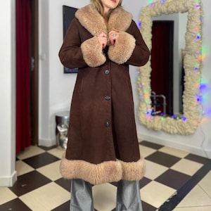 Vintage Suede Jacket With Fur - Etsy