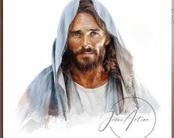 Jesus Christ Portrait: Fine Art Print, Christian Wall Decor - Etsy