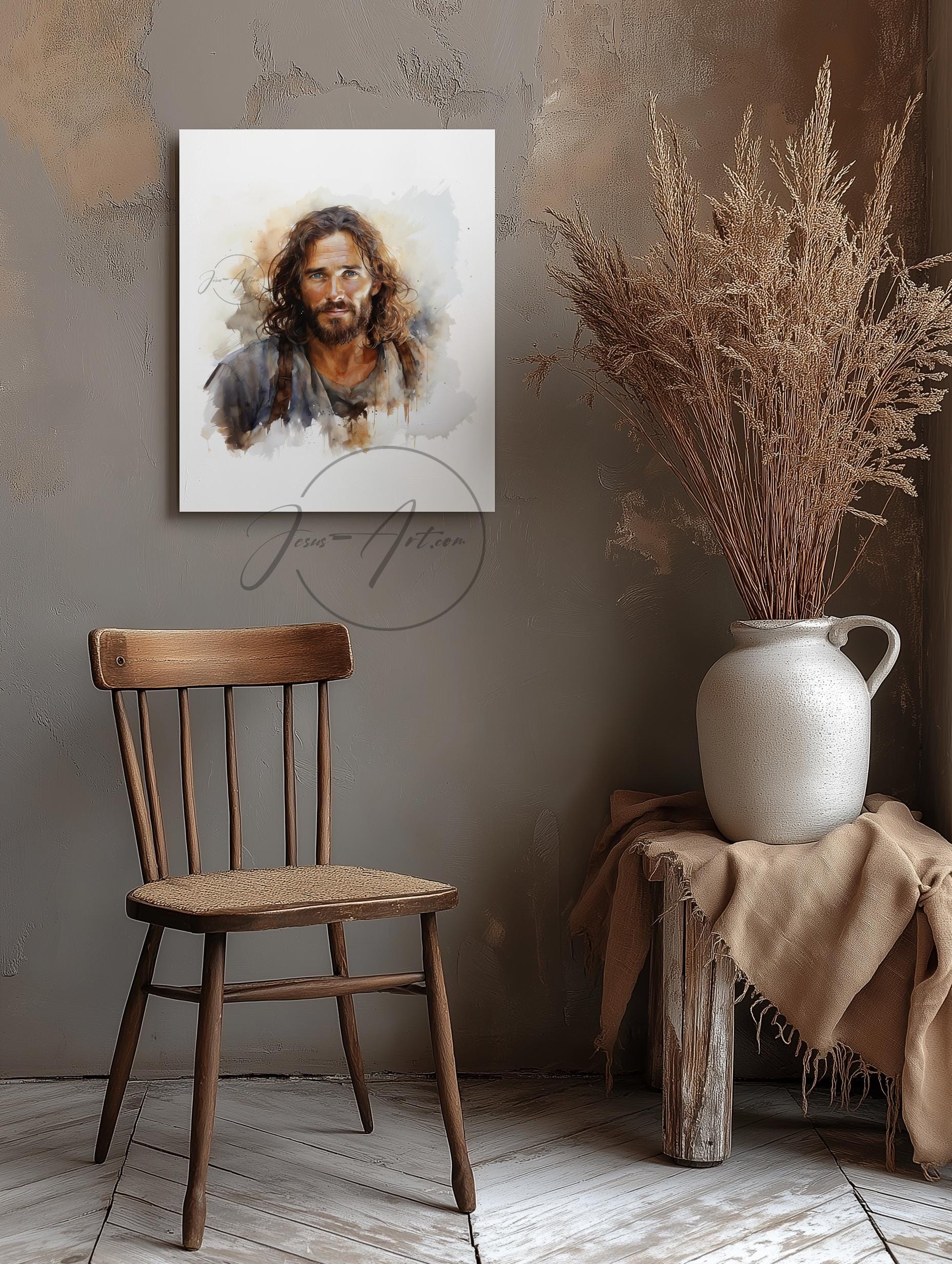 Jesus Christ Portrait: Fine Art Print, Christian Wall Decor - Etsy