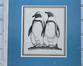 Vintage Book, Penguin Island by Anatole France, 1947, Illustrated Hardcover