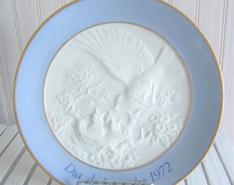 Lladro Mother's Day Plate 1972, Original Box, Dia De La Madre, Spain