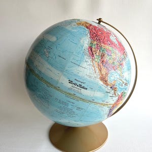 Replogle World Nation Series 12" Globe with Raised Relief on Metal Stand