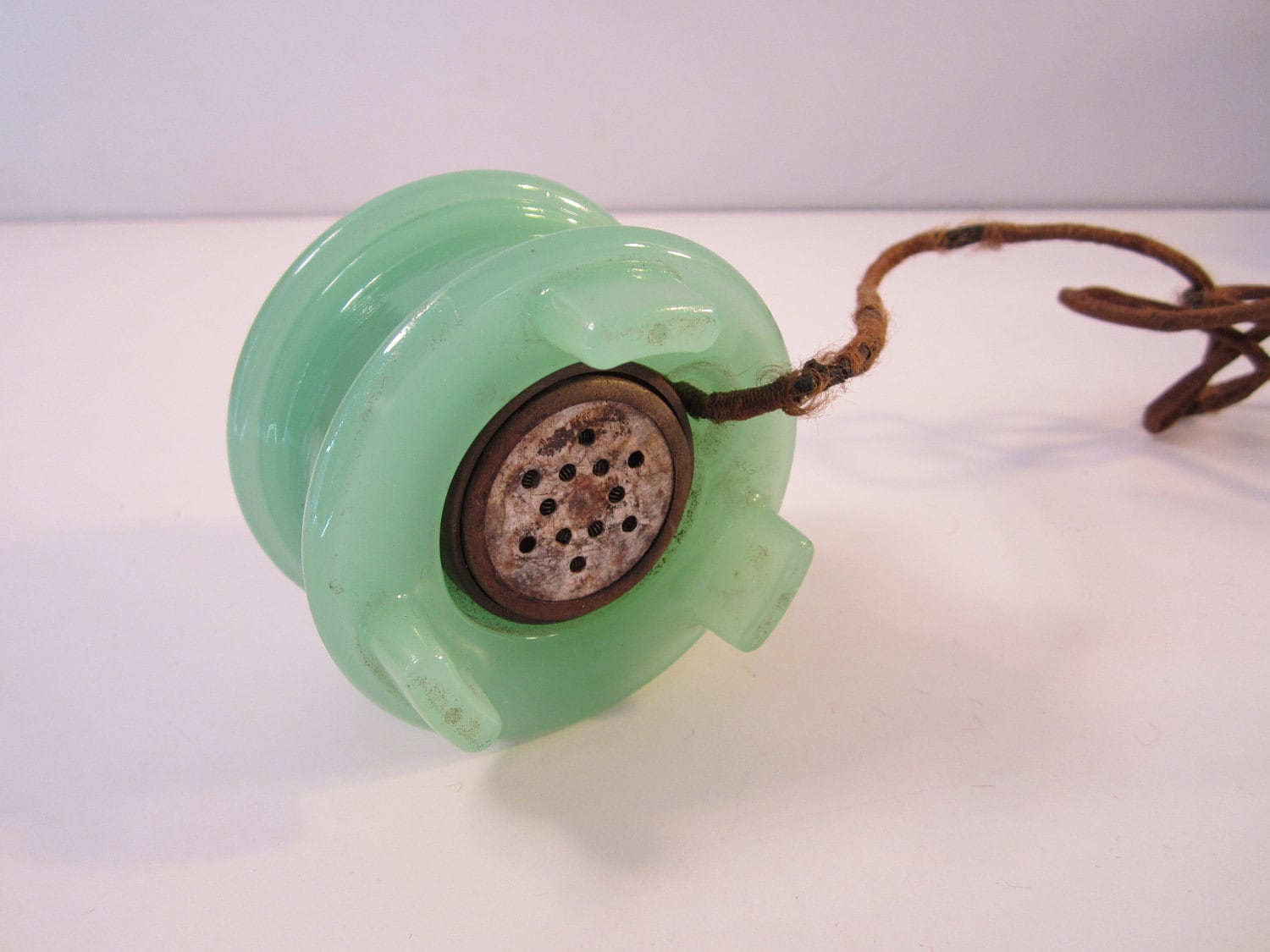 Vintage Green Jadeite Cigarette Lighter Art Deco Electric Etsy
