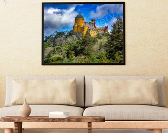 Pena Palace Portugal Druck – Märchenschloss Wandkunst