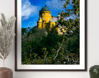 Pena Palace Portugal Print - Sintra Märchenschloss Wandkunst