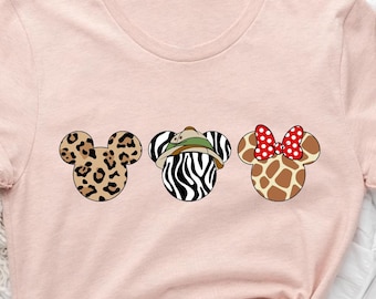 Mickey Safari Shirt, Disney Leopard Shirt, Safari Shirt, Mickey Safari Tee, Disney Family Trip, Disney Vacation Shirt, Gift For Disney Lover