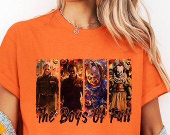 The Boys Of Fall Shirt, Halloween Horror Movie Shirt, Spooky Season Shirt, Killer Characters Shirt, Scary Movie Shirt, Horror Movie Gifts