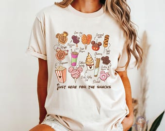 I'm Just Here For The Snacks Shirt,Disneyland Shirt,Disney Shirt, Magic Kingdom Shirt, Disney Family Trip, Disney Vacation Shirt,Disneyworld