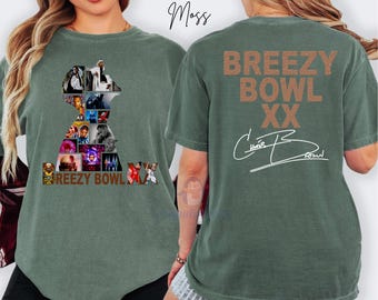 Chris Brown Comfort Colors Breezy Bowl XX T-Shirt, Chris Brown Concert 2025,Chris Brown Album Shirt, Chris Brown Fan Gift, Chris Brown Merch