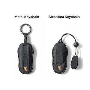 Porsche Alcantara Key Cover – Custom Key Fob Case for 911, Macan, Cayenne, Panamera, Taycan image 5