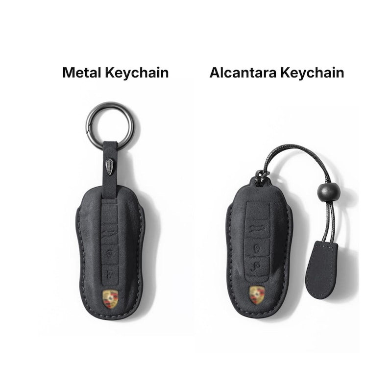 Porsche Alcantara Key Cover – Custom Key Fob Case for 911, Macan, Cayenne, Panamera, Taycan image 5