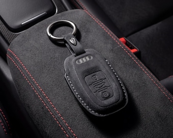 Audi Alcantara Schlüsselhülle - Individuelles Schlüsseletui für A4, A5, Q5, Q7, SLine, RS Modelle