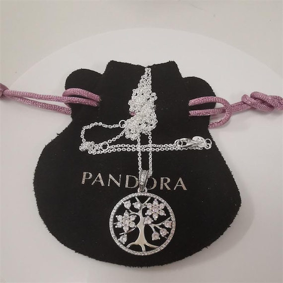 Pandora S925 Silver Family Tree Necklace Adjustable - Etsy