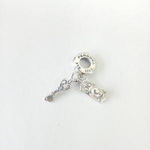 Pandora Sterling Silver Alice In Wonderalnd Key Door Knob  Charm S925 ALE