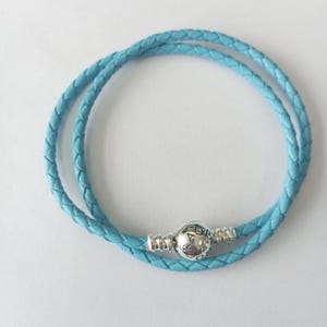 sterling silber pandora l.blue doppel wickelarmband