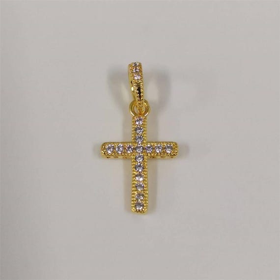 Pandora gold Sparkling Cross Pendant charm