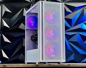 White Custom Desktop Gaming PC Intel Core i7 5820K 32GB DDR4 2TB + SSD Nvidia RTX 5060