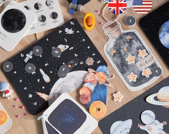Printable Space Unit Study: Montessori Homeschool Activity (Digital Download)