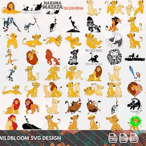 Li.on King SVG PNG EPS Files Bundle, Li.on King Layered, Lion King Cricut and Silhouette, Lion King Cut Files, Lion King Clipart