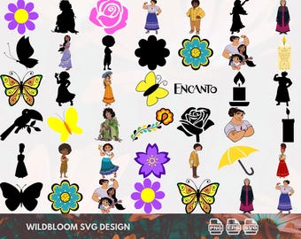 Paquete de archivos SVG, PNG y EPS de Enc.anto, Enc.anto en capas, Enc.anto para Cricut y Silhouette, Archivos de corte de Enc.anto, Imágenes prediseñadas de Enc.anto