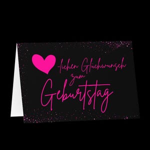 Folding birthday card with envelope | High-quality folding card in 3 sizes | Personal birthday card | Birthday card 14