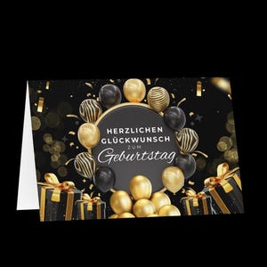 Folding birthday card with envelope | High-quality folding card in 3 sizes | Personal birthday card | Birthday card 20