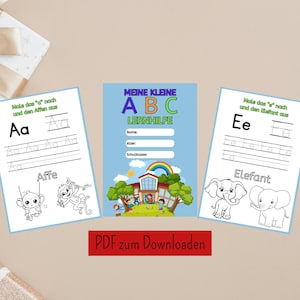 子供向けABC学習補助教材 | 幼稚園、保育園、小学生向けの文字練習と塗り絵ページがダウンロード可能なPDF