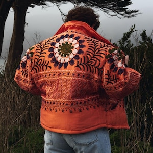 Unknown Tapestries Silk Bomber Jacket Medium