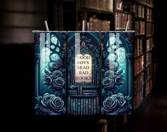 Dark Academia Tumbler | Gothic Library, Booktok Reader Gift