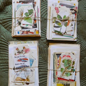 200 gr de papier éphémères variés pour vos loisirs créatifs, collage, journaux indésirables, scrapbooking et création de cartes.