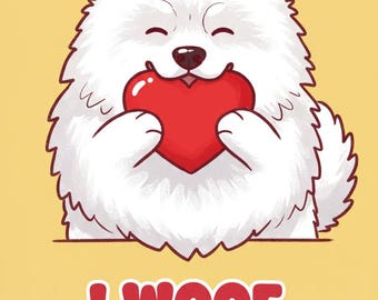 Funny Dog Valentine’s Card – "I Woof You!"