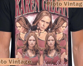 Limited Karen Gillan Graphic Tee | Celebrity DTG Print Shirt | Bestseller T-Shirt Vintage Unique Artwork Retro Fashion Bootleg Design Today