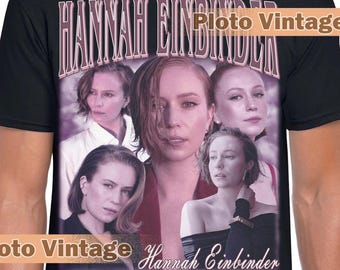 Vintage Hannah Einbinder Graphic Tee | Celebrity DTG Print Shirt Retro Style T-Shirt Hannah Einbinder Bootleg Unique Artwork And Eco Fashion